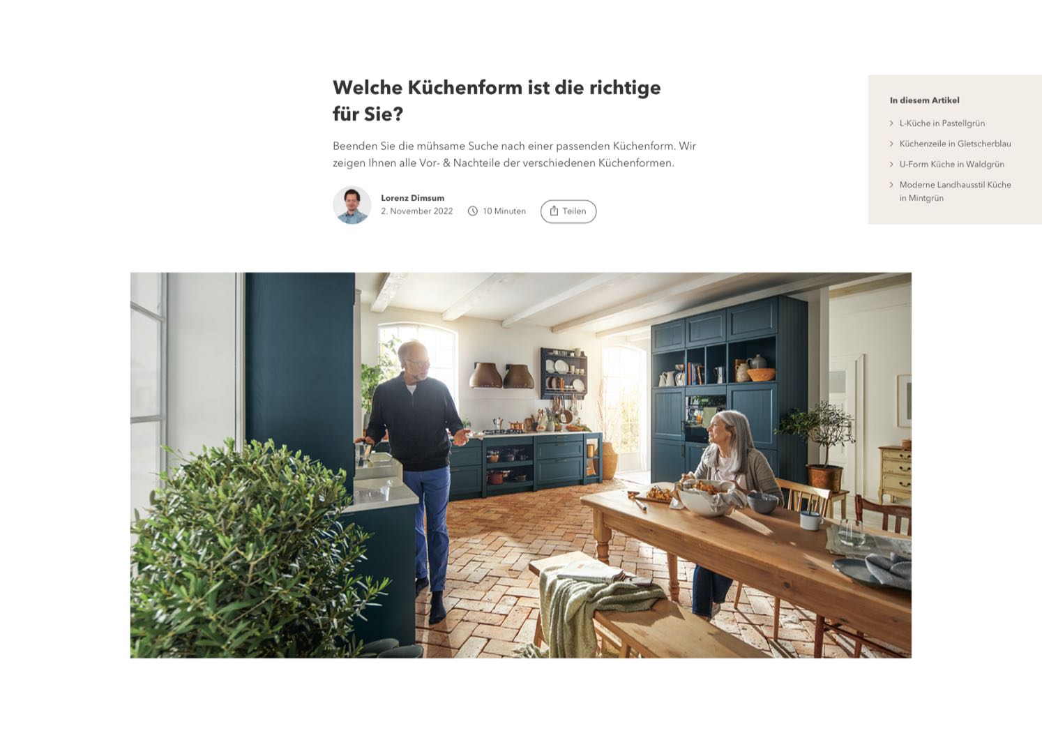Möbel Beck – Fixed Sidebar