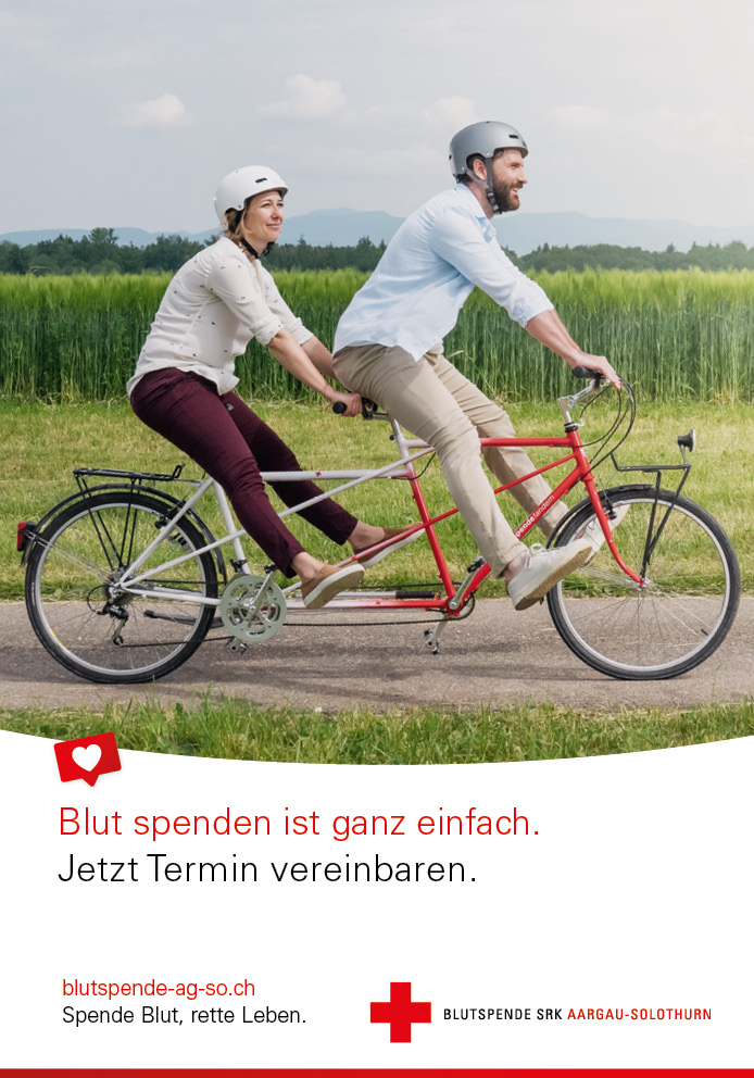 Stiftung Blutspende SRK Aargau-Solothurn – Plakat-Sujets