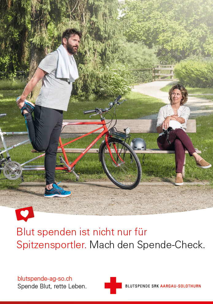 Stiftung Blutspende SRK Aargau-Solothurn – Plakat-Sujets