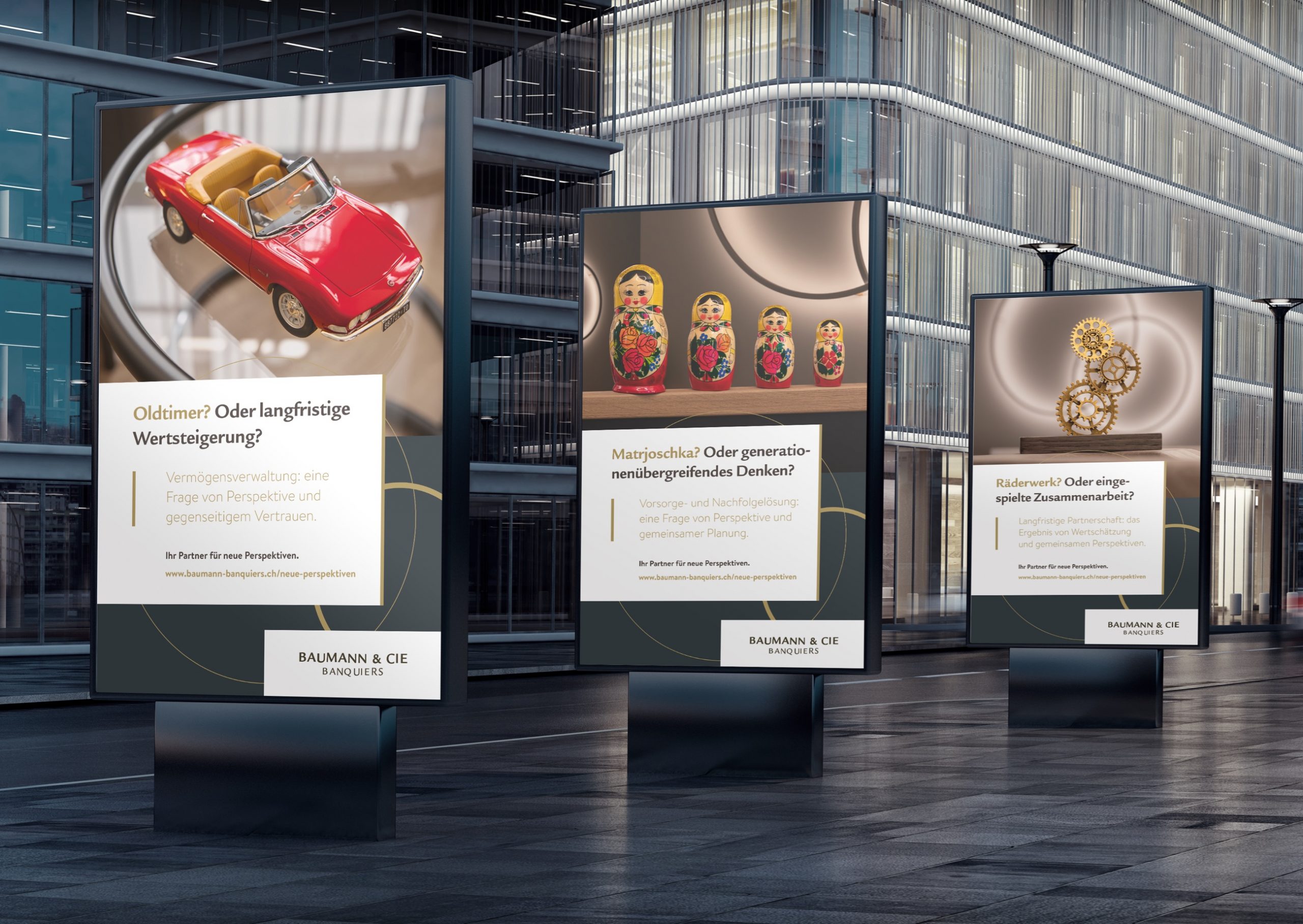 Baumann & Cie, Banquiers – Objekte im neuen Blickwinkel