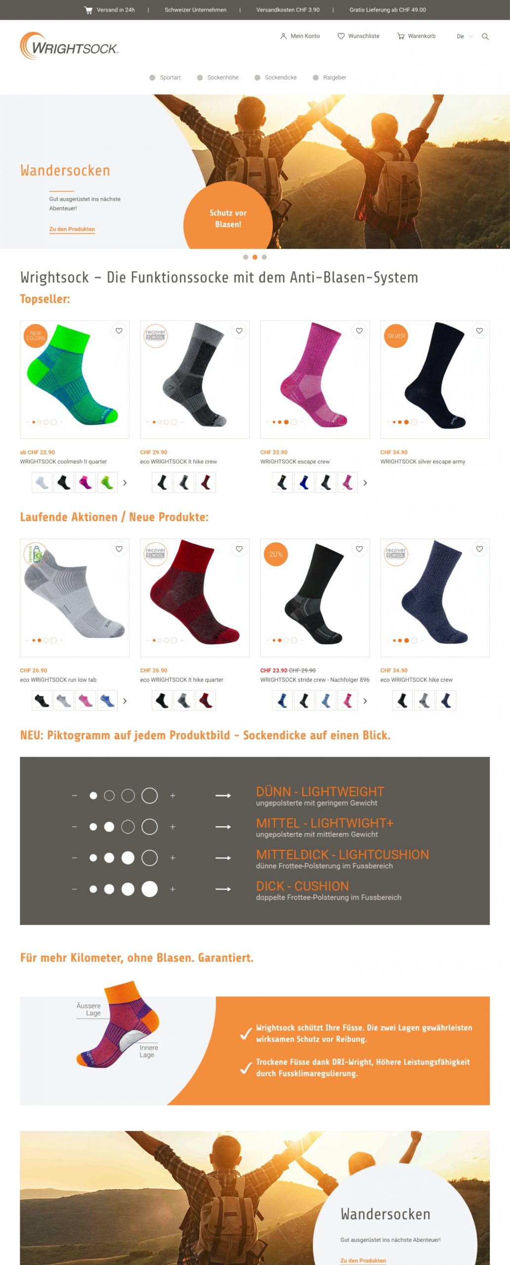 Wrightsock – Der neue Webshop