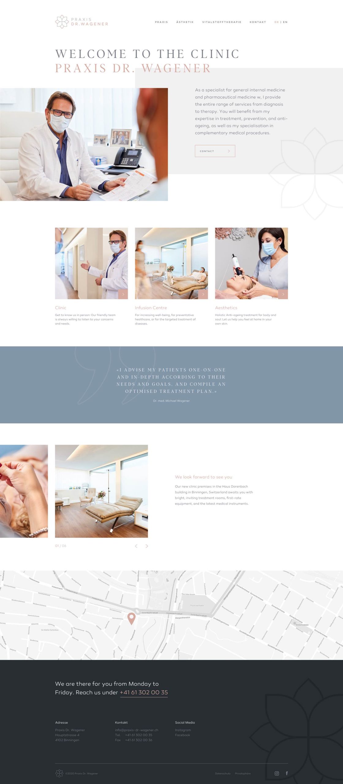 Praxis Dr. Wagener – Die Website