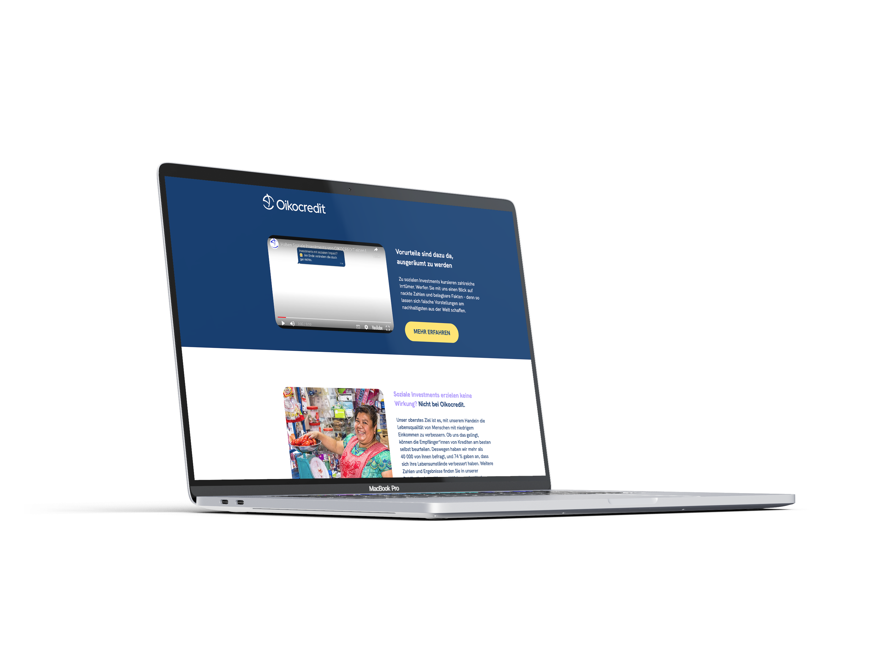 Oikocredit – Die Kampagnen-Landingpage