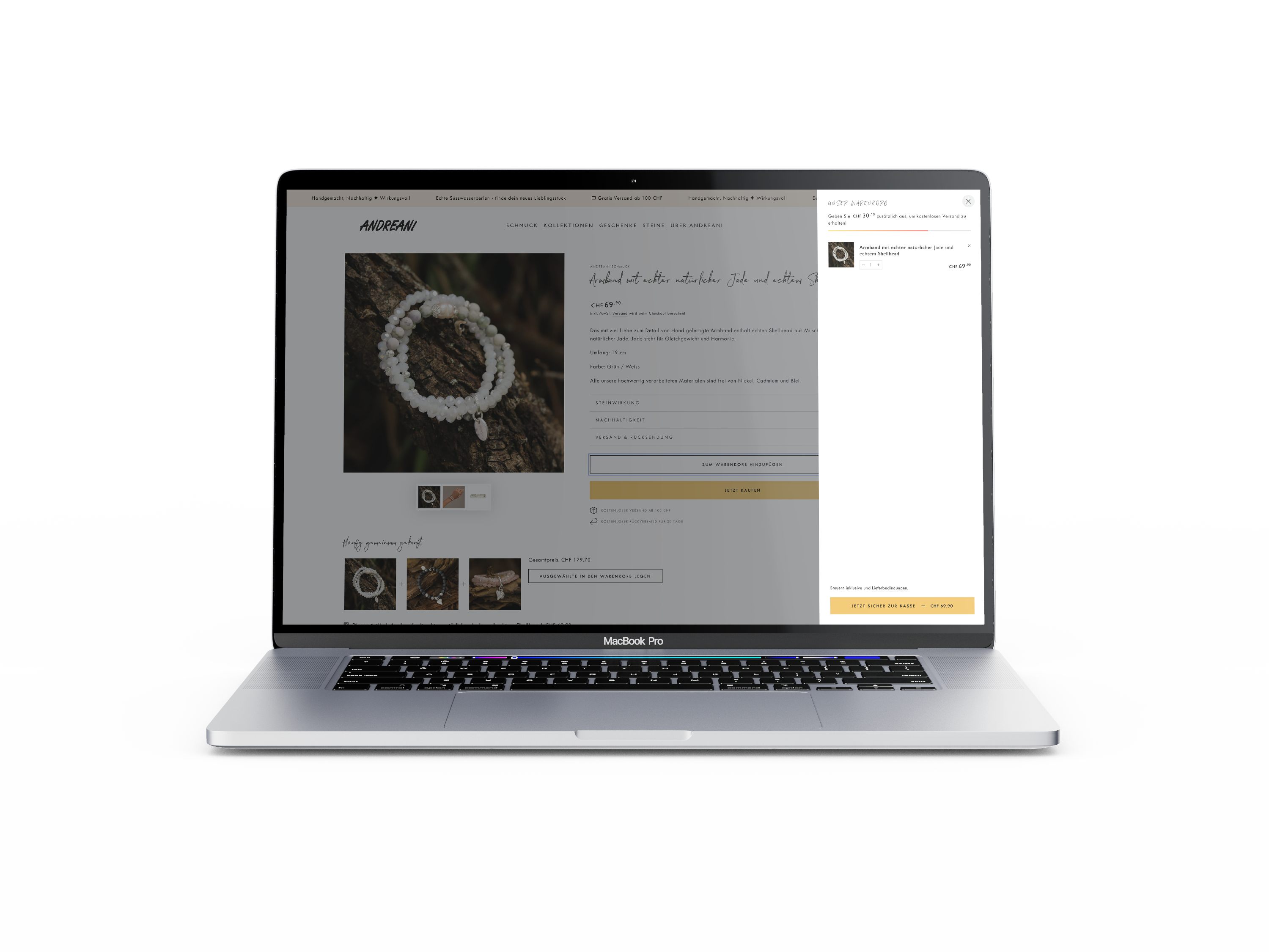 Andreani – Conversion-Optimierung im Check-out