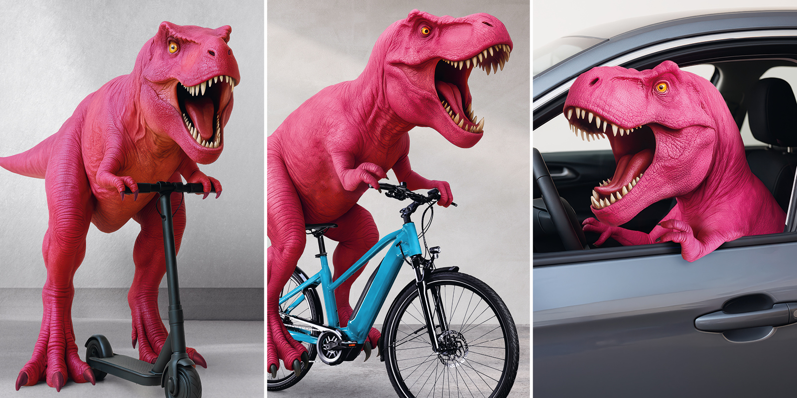 Bau- und Verkehrsdepartement Basel-Stadt (gemeinsam mit dem Justiz- und Sicherheitsdepartement): Ein T-Rex für mehr Rücksicht