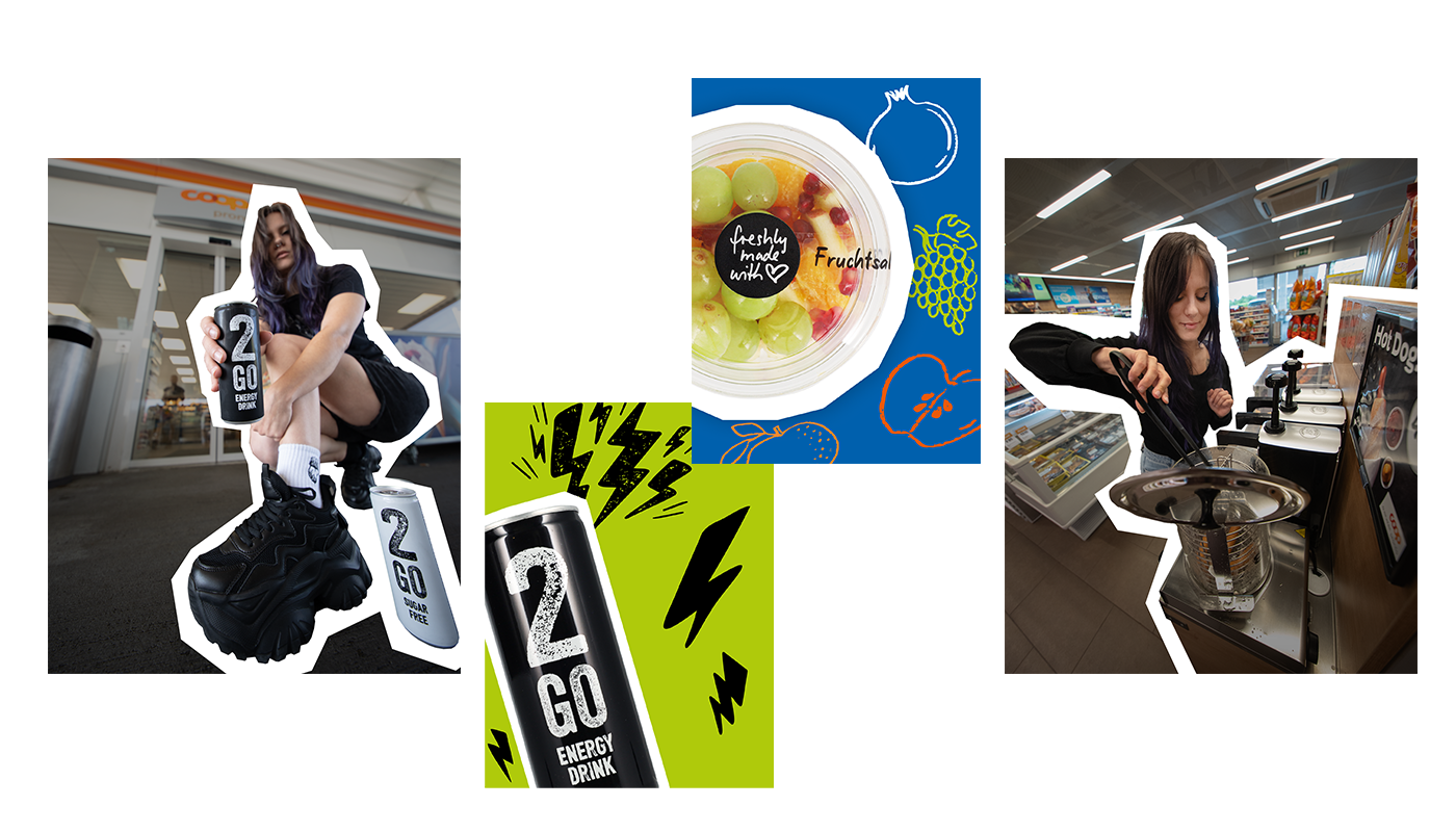 Visual-Style-Board der Coop-Pronto-Kampagne