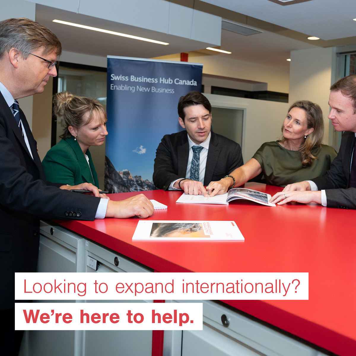 Switzerland Global Enterprise – Ads der Dienstleistungskampagne